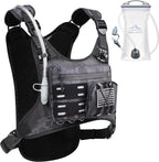Running Vest with 2L Water Bladder, USA Original Patent, Lightweight Adjustable by Zelvot