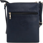 DELUXITY | Crossbody Purse Bag | Functional Multi Pocket Double Zipper Purse | - Image 2