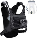 Running Vest with 2L Water Bladder, USA Original Patent, Lightweight Adjustable by Zelvot