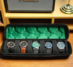 5 slots Hard watch travel case carry box display and Organizer, - Image 2