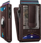 Airtag Wallet for Men, with Money Clip Gift Boxed, Slim Front Pocket Wallet by Miyozi