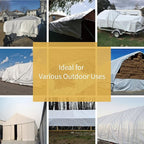 GUARD SHIELD Tarp White 9x15 Feet Multi Purpose Waterproof Poly Tarp Cover 5mil - Image 7