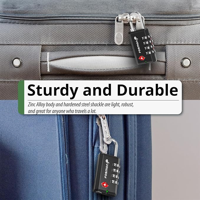 Fosmon TSA Approved Locks for Luggage/Suitcase - Image 4