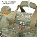 Gonex Canvas Duffle Bag for Travel, Expandable Water Resistant 50L Carry on - Image 2
