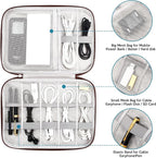 SELLYFELLY Electronics Organizer Travel Cord Organizer Case Compact Electronics - Image 3