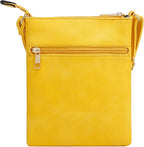 DELUXITY | Crossbody Purse Bag | Functional Multi Pocket Double Zipper Purse | - Image 2