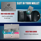 SaiTech IT 2 Pack RFID Blocking Cards, One Card Protects Entire Wallet Purse - Image 9